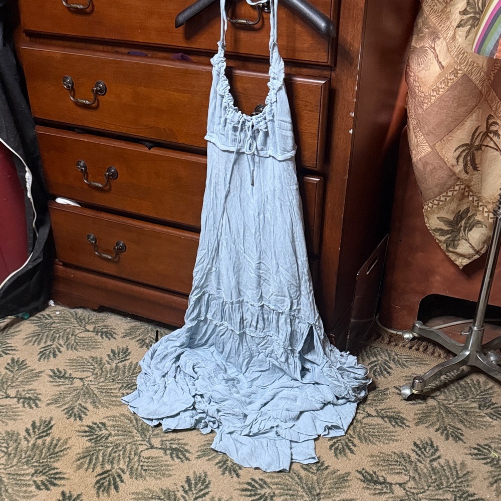 Free People Light Blue Maxi Dress